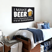 I MAKE BEER Funny Flags for Room 3X5 Feet College Dorm Room Decor Man Cave Frat Wall Indoor Outdoor Flag.