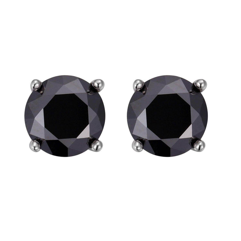 S925 Multicolor Moissanite 4-Prong Stud Earrings, 10 Color 0.5-3ct D-Grade VVS Certificate, Unisex Hypoallergenic Sterling Silver Gift