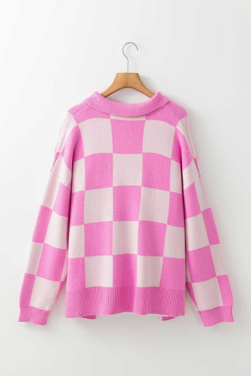 Harper Collared Drop Shoulder Sweater