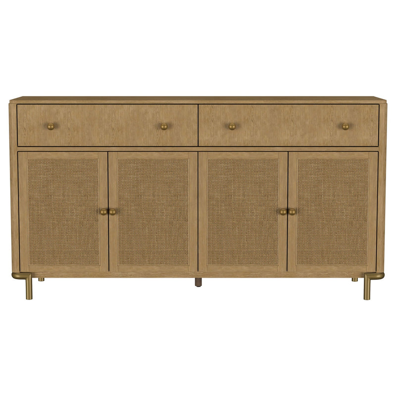Arini 2-drawer Cane Door Dining Sideboard Server Sand Wash