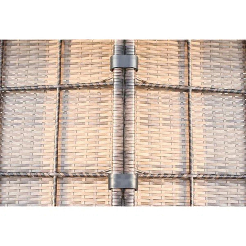 Comfortable Modern Patio Rattan Sectional Set With Cushions