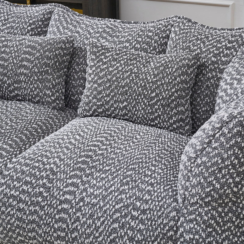 Comfortable Dual Beanbag Chair With High Resilience Foam Core For 2 People