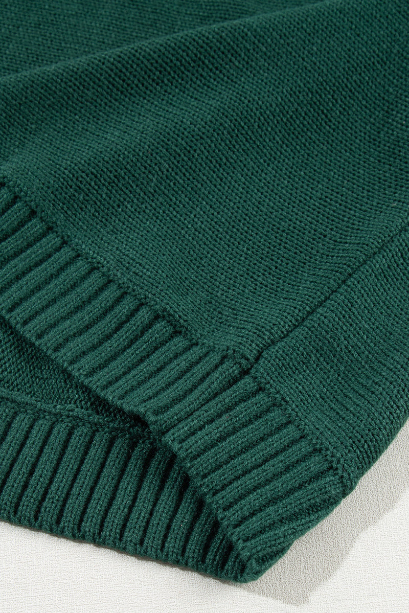 Belen Letter Embroidered High Sweater