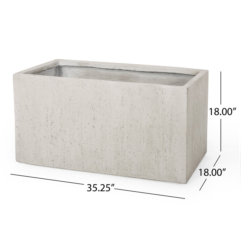 35.25" L Outdoor MGO Planter