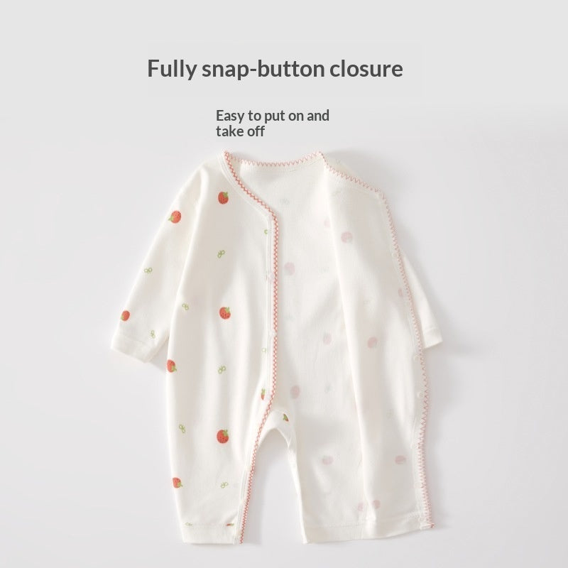 Pure Cotton Long-sleeve Baby Bodysuit