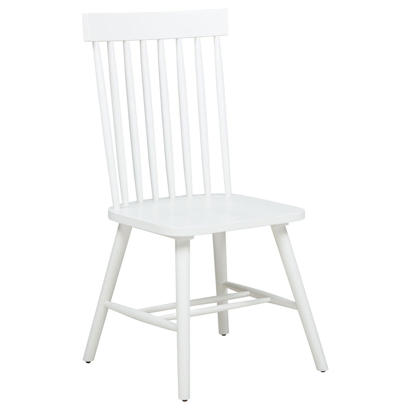 Andrews 7-piece Rectangular Dining Set Light Ash and White