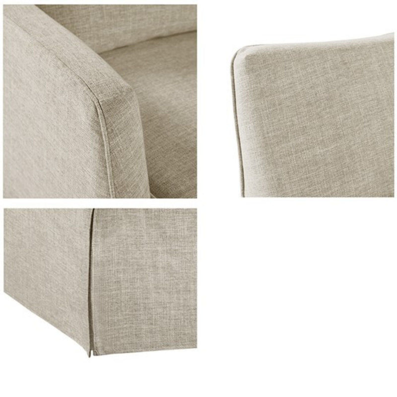 Traditional Design London Skirted Swivel Chair