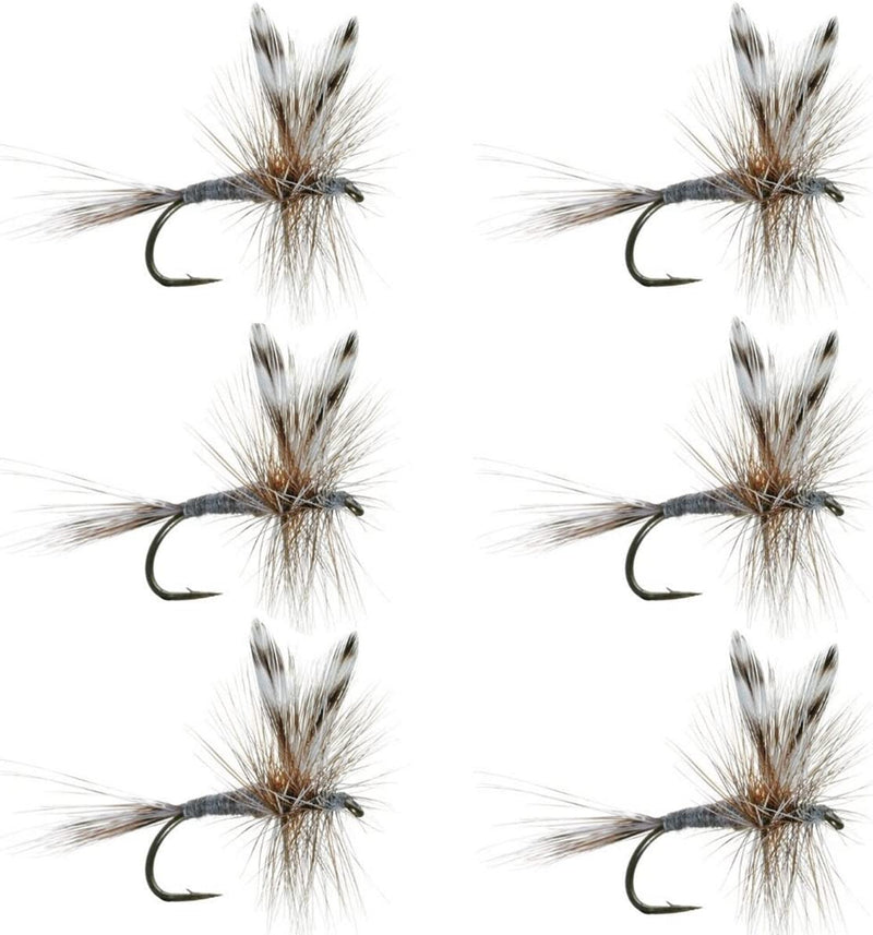Barbless Adams Classic Dry Fly - Set of 6 - Hook Size 16