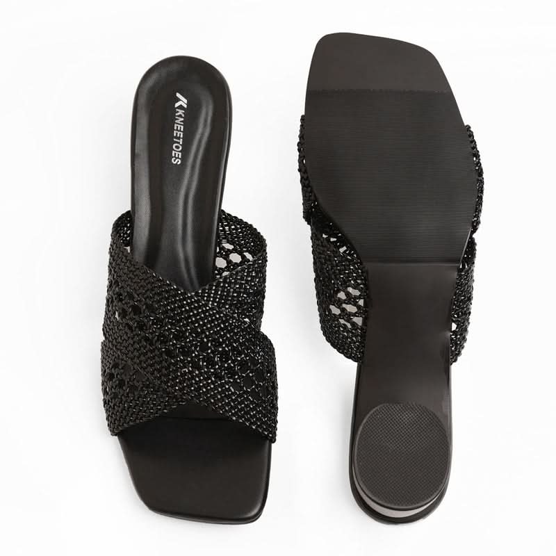 Willow - Black Block Heels