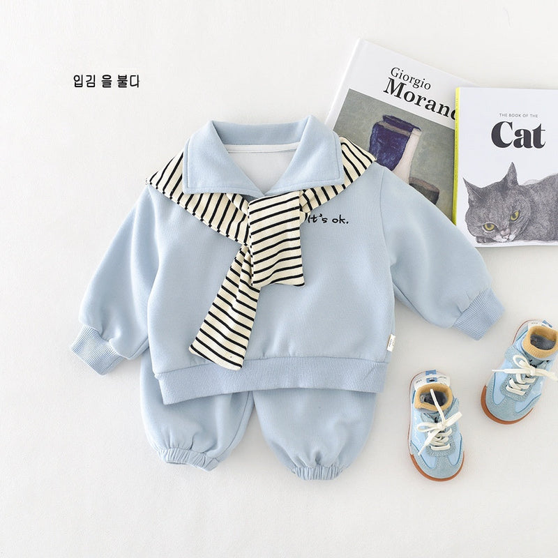 Baby Long-sleeve Top And Pants Set