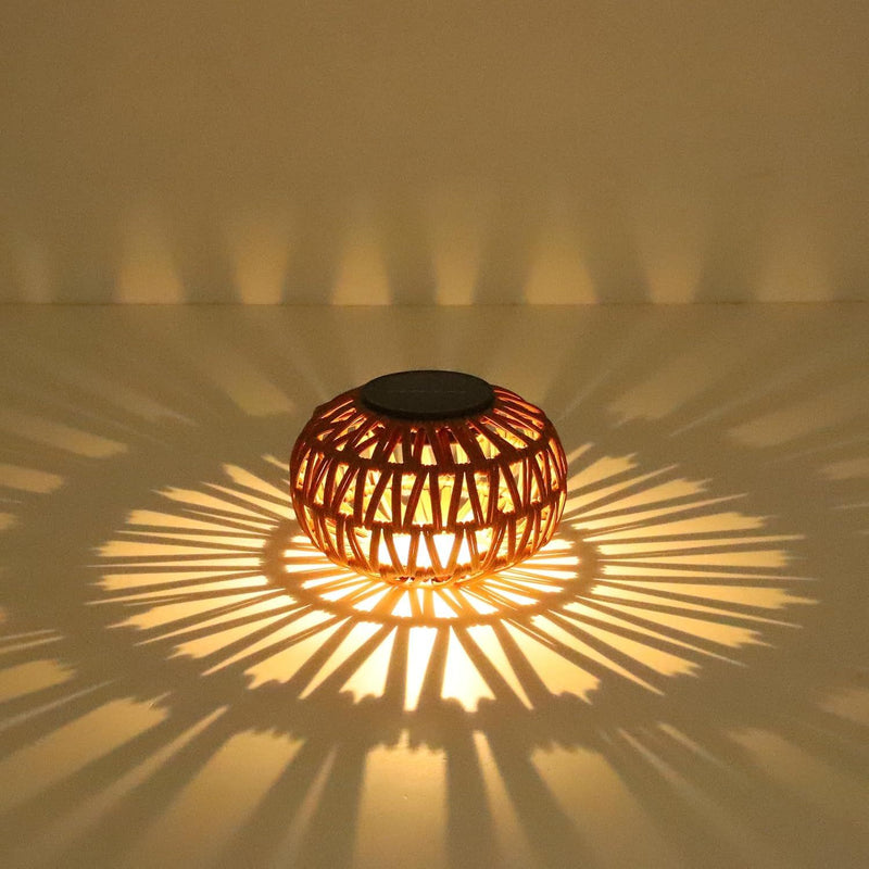 2 Pack Solar Lanterns Outdoor Waterproof Table Lamp Decor