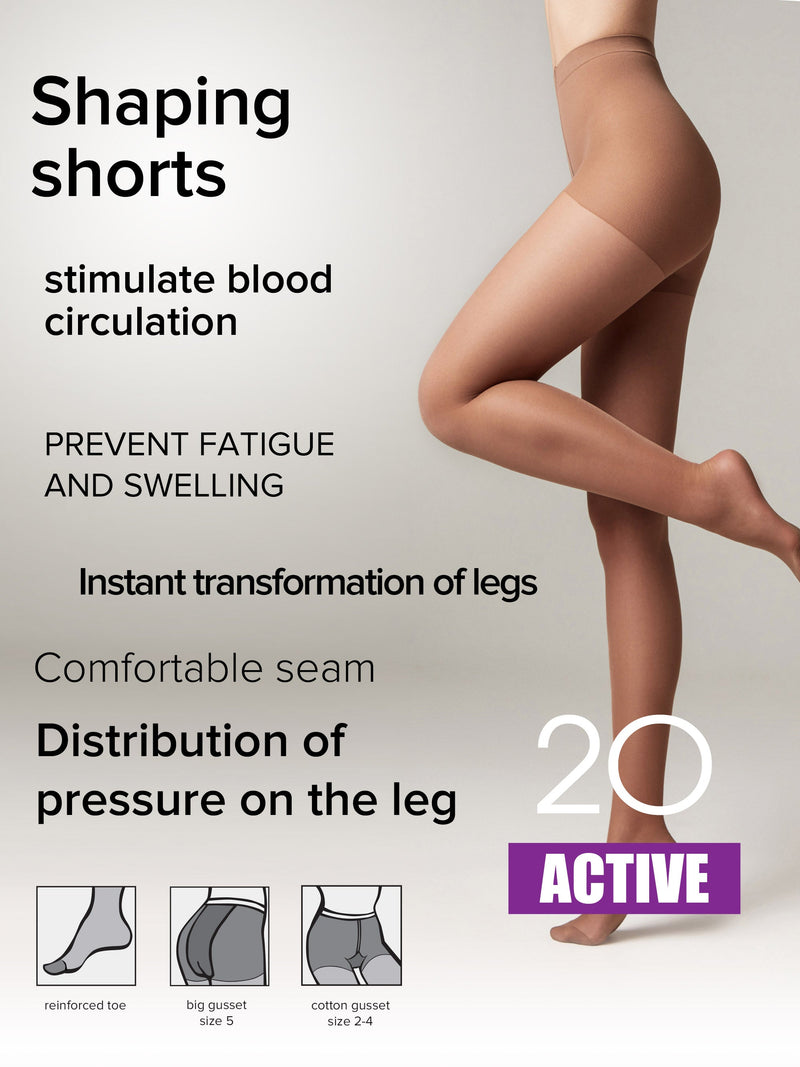 Tights Conte Active 20 Den - Support & Compression