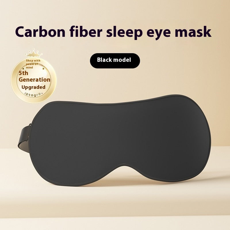 Activated Carbon Sleep Eye Mask – Bamboo Charcoal Fiber Blackout Mask in Black & Gray