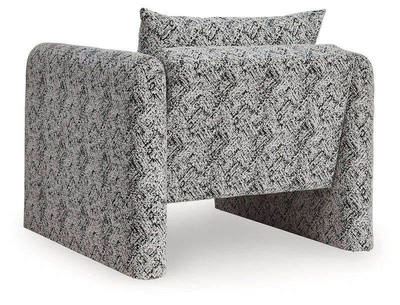 Kenbell - Accent Chair - Black / White