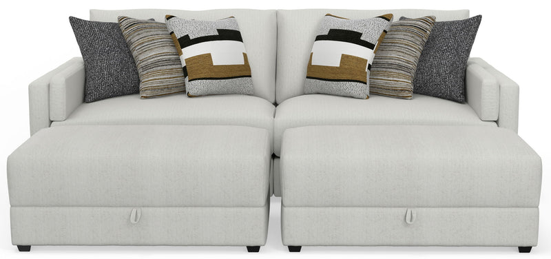 Trevor - Extra Deep Oversized Sofa With Included Storage Cocktail Ottoman