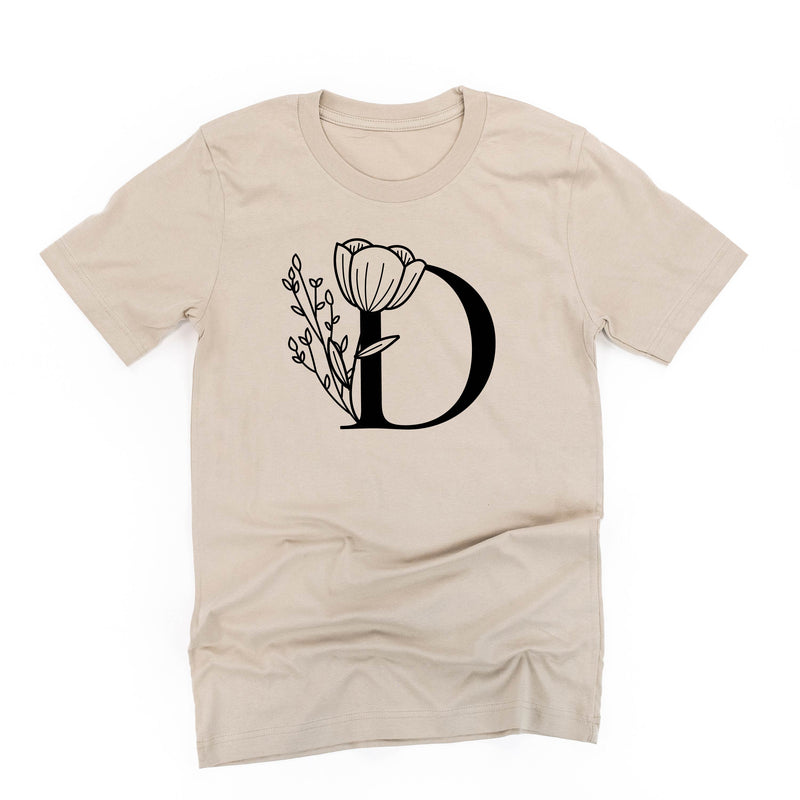 Floral Initials - Unisex Tee