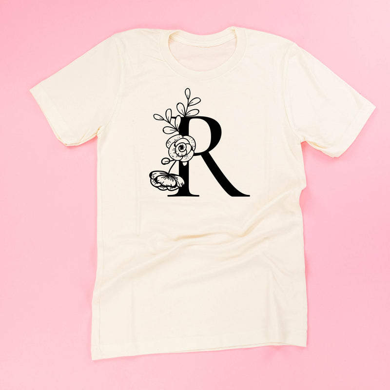 Floral Initials - Unisex Tee