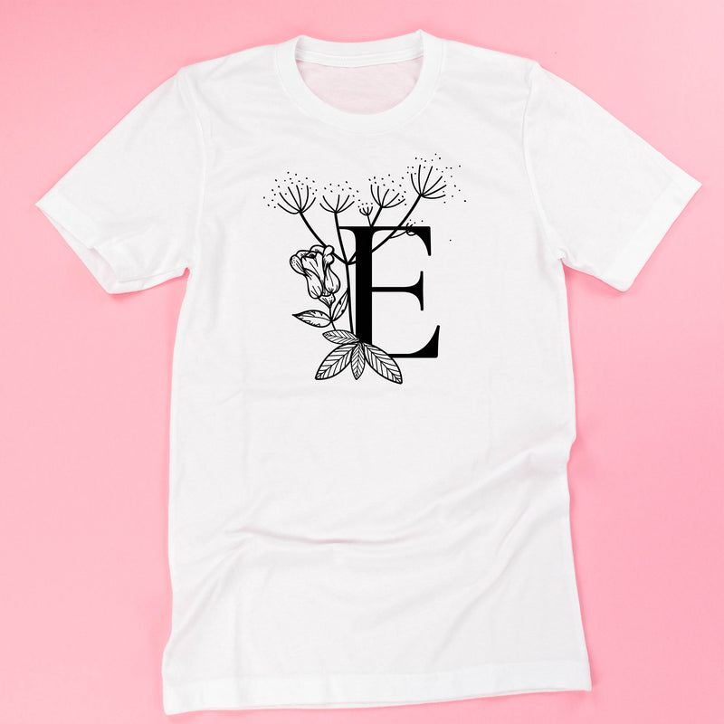 Floral Initials - Unisex Tee