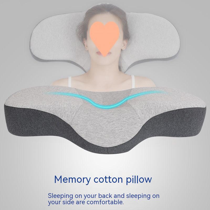 Memory Cotton Cervical Pillow – Low Profile Neck Support with Optional USB Heat Therapy