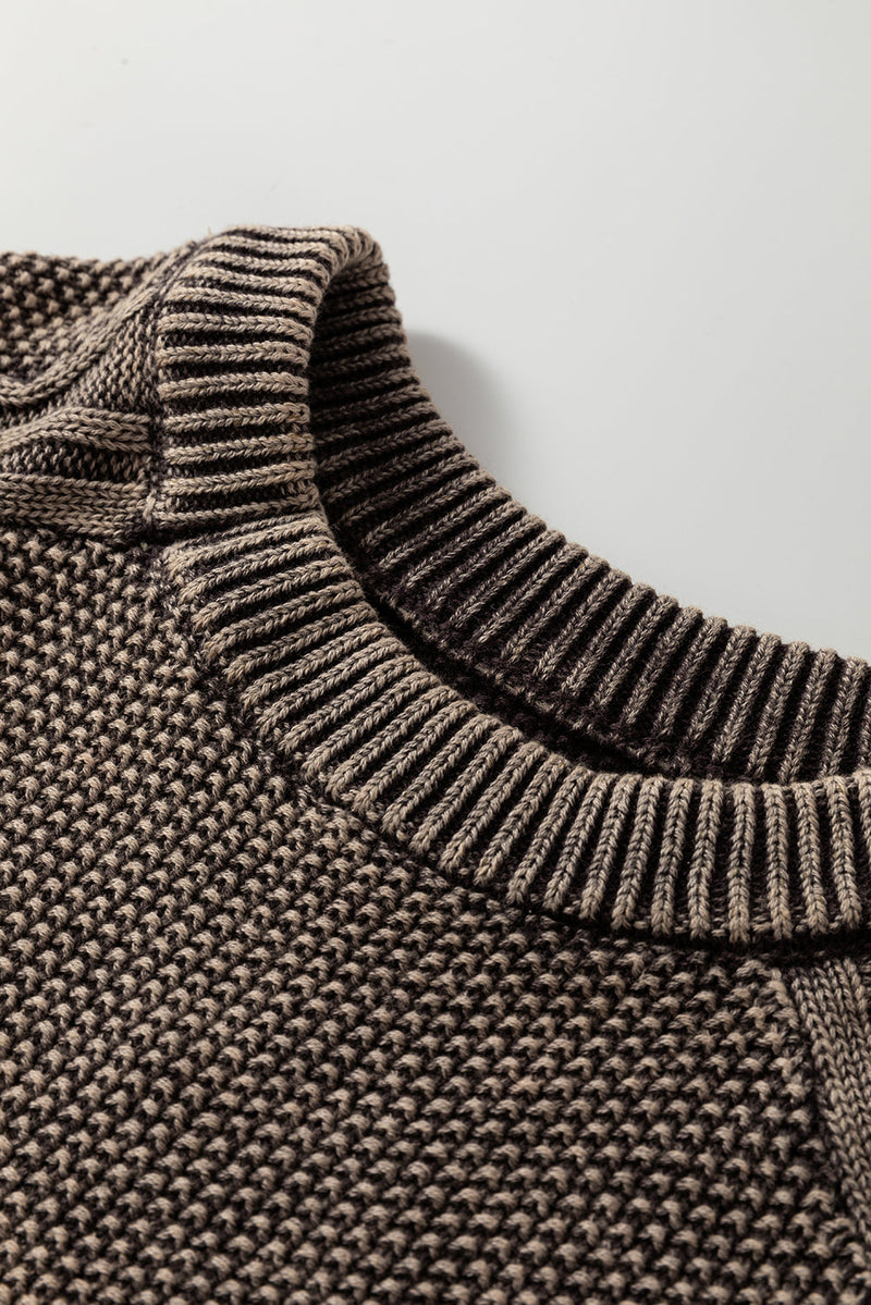 Aria Knit Sleeve Casual Sweater