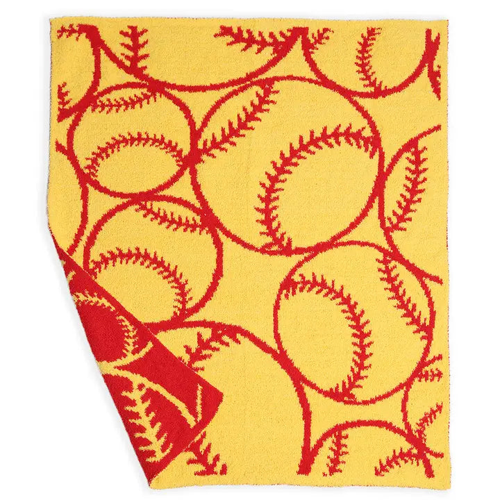 Luxury soft Softball blanket