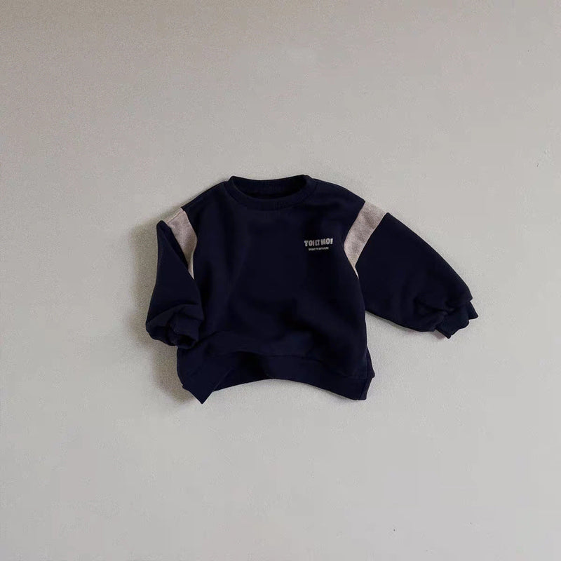 Baby Children's Korean-style Patchwork Sweater