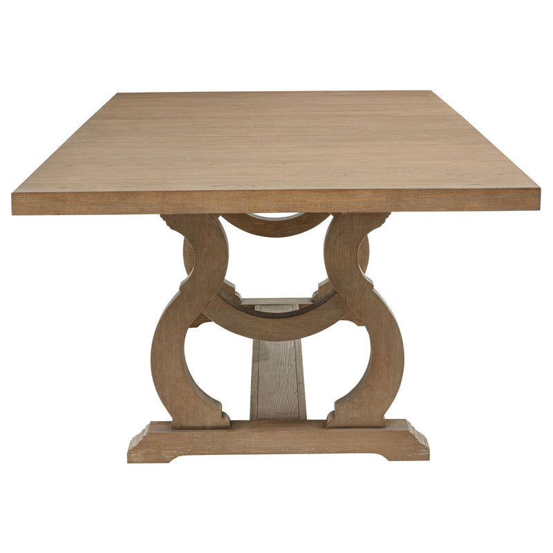 Brockway 104-inch Extension Leaf Dining Table Barley Brown