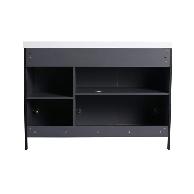 Alora 48-Inch Modern Light Coffee Freestanding Vanity With Resin Sink (SAK71630)