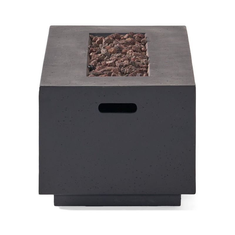 Alora Premium Outdoor Contemporary 40K BTU Rectangular Propane Gas Fire Pit Table (SAK96153)