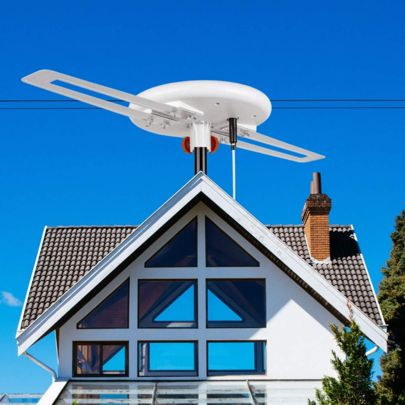 Amplified Outdoor Long Range Omni Directional Digital HDTV Antenna, 150 Miles (SAK91588)