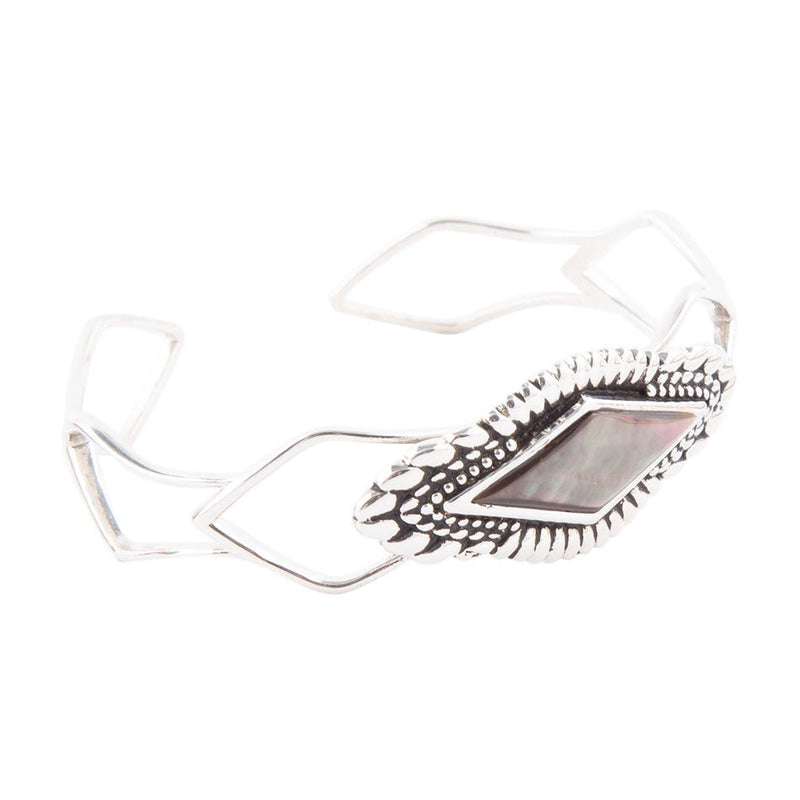 Anemone Black Pearl Cuff Bracelet