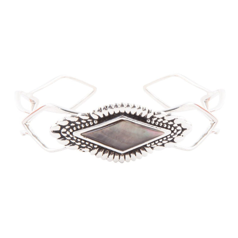 Anemone Black Pearl Cuff Bracelet