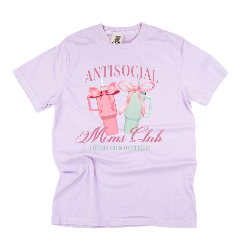 Antisocial Moms Club (Girl's Girl Version) - Comfort Colors Tee