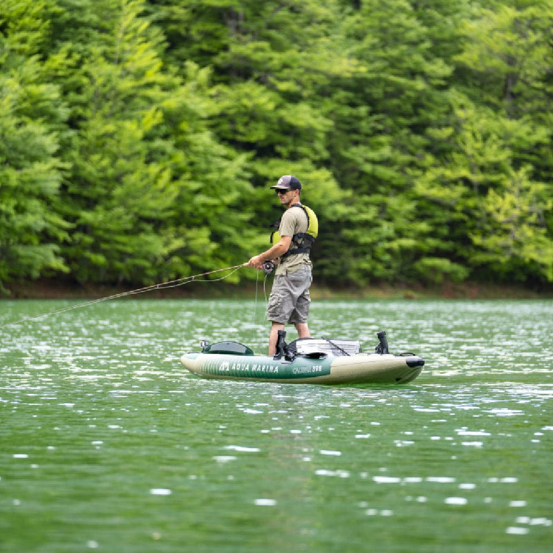 Aqua Marina Caliber CA-398 Angling Kayak With Foldable Fishing Seat, 13FT (SAK23467)