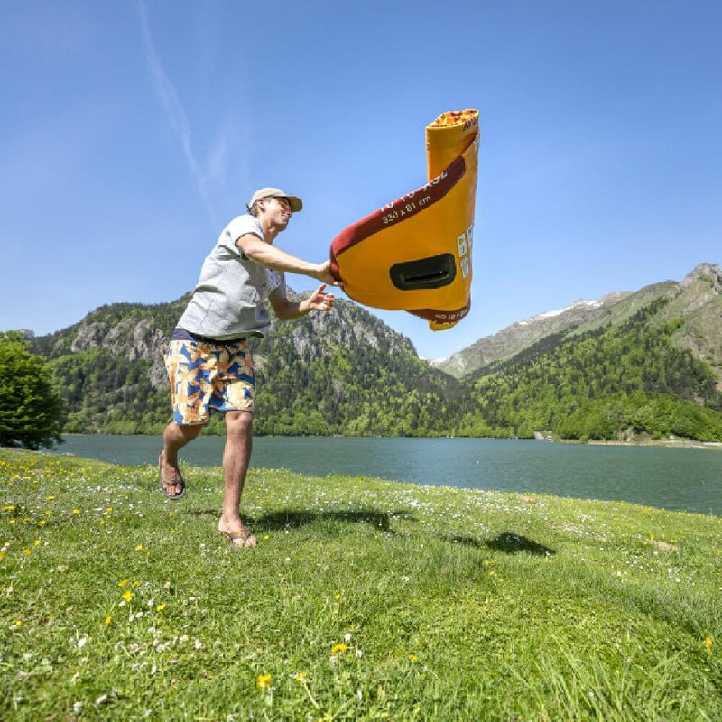 Aqua Marina Fusion BT-23FUP Premium All-Around SUP W/ Durable PVC Rail Layers & Grooved EVA Footpad,  10FT (SAK37195)