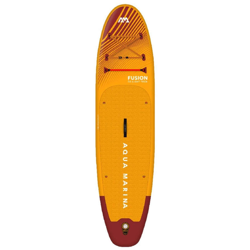 Aqua Marina Fusion Premium All-Around SUP W/ Durable PVC Rail Layers & Grooved EVA Footpad,  10FT [BT-23FUP] (SAK37195)