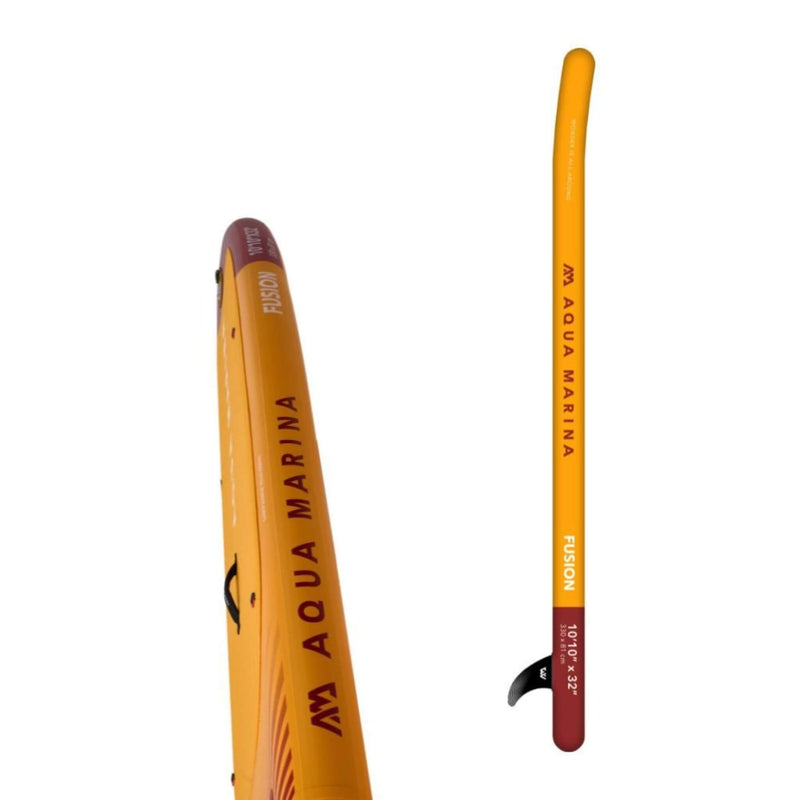 Aqua Marina Fusion BT-23FUP Premium All-Around SUP W/ Durable PVC Rail Layers & Grooved EVA Footpad,  10FT (SAK37195)