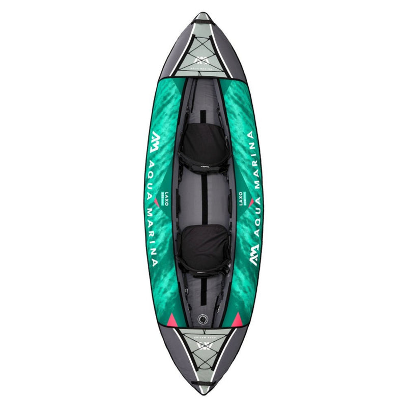 Aqua Marina Laxo 320 2-Person Recreational Kayak With High-Back Seat And Adjustable Cargo Bungee, 10FT (SAK01396)