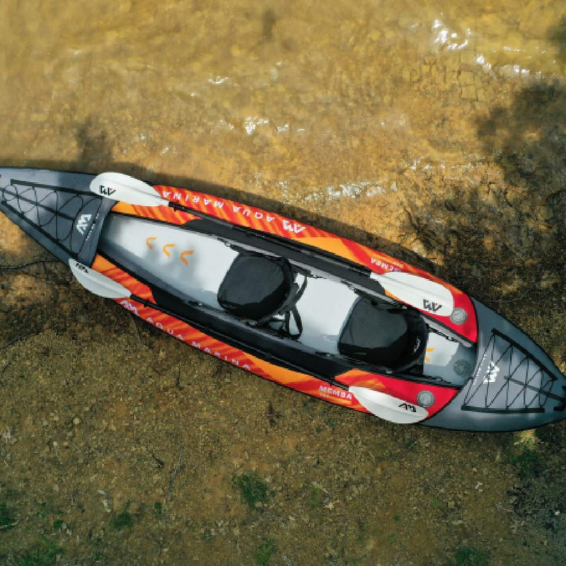Aqua Marina Memba 390 Premium 2-Person Touring Kayak With DWF Deck And Paddles, 12FT (SAK17282)