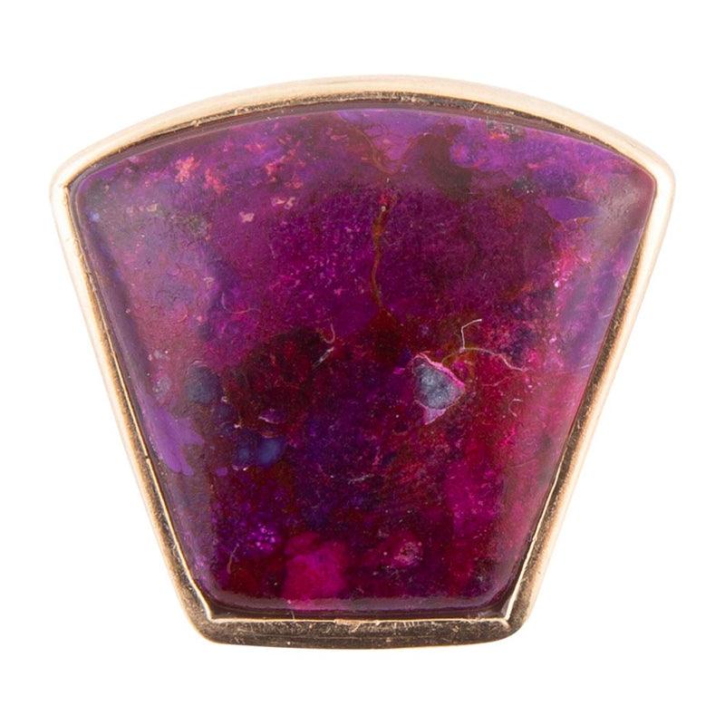 Athena Purple Turquoise Statement Golden Ring