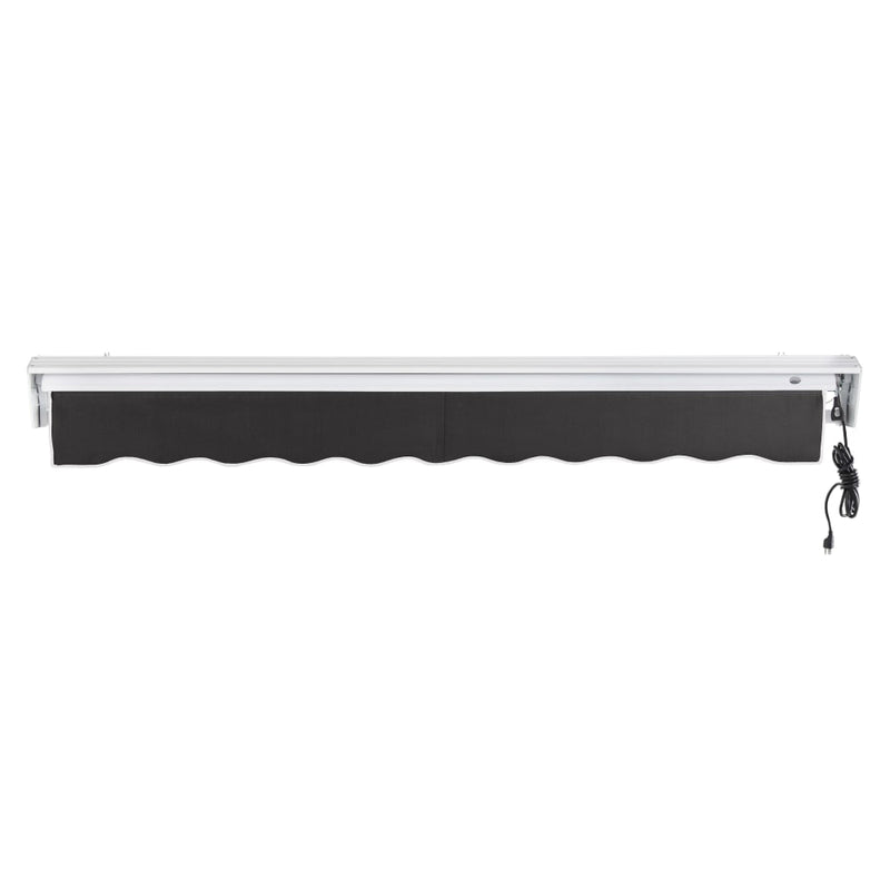[18x10FT] Awntech Destin Premium Electric Outdoor Motorized Retractable Awning [DTL18/DTR18-SBY] (SAK13056)