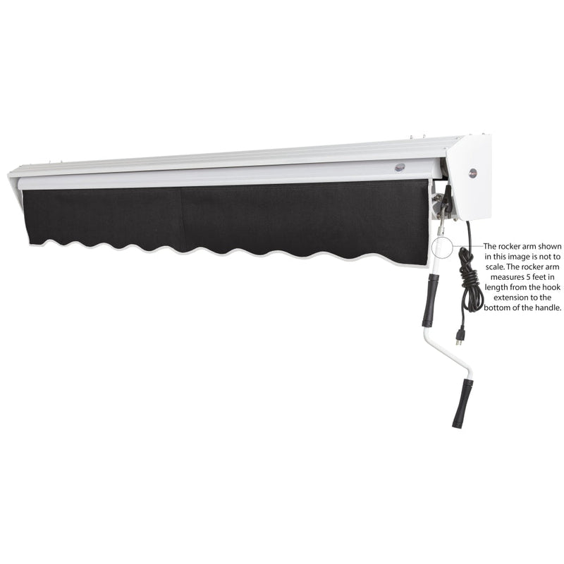 [18x10FT] Awntech Destin Premium Electric Outdoor Motorized Retractable Awning [DTL18/DTR18-SBY] (SAK13056)