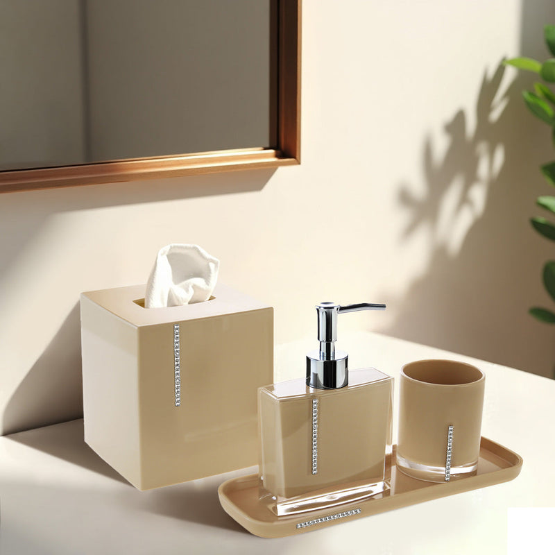 The Mcclary Collection - Elegant Modern Bathroom Décor Accessories Set of 4