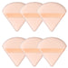 6 Pcs Powder Puff Face Soft Triangle Makeup Puff Velour Makeup Sponge Beauty Blender for Loose Powder (Black)