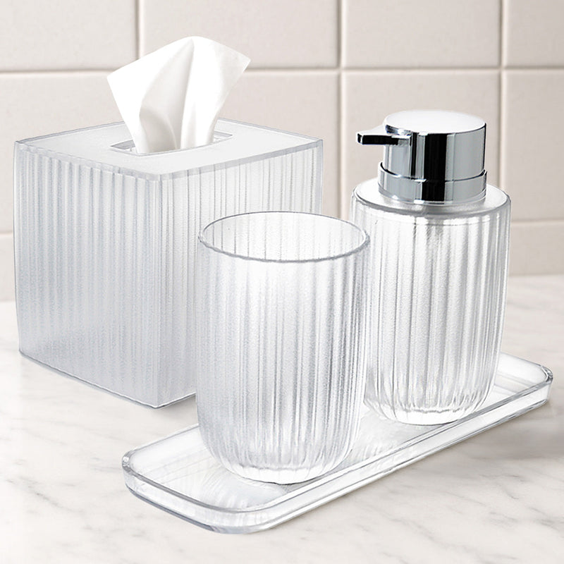 The Shirah Collection – Elegant Modern Bathroom Décor Accessories Set of 4