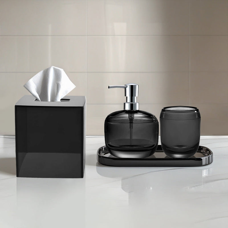 The Aurik Collection – Elegant Modern Bathroom Décor Accessories Set of 4