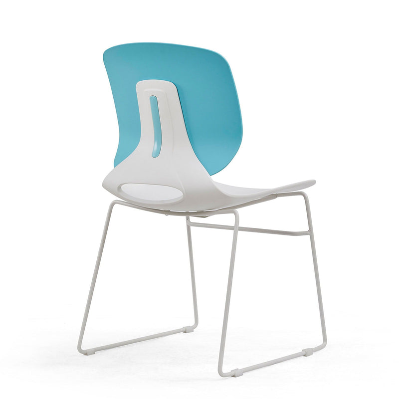Ergonomic Backrest Stacking Chairs (Set of 4)
