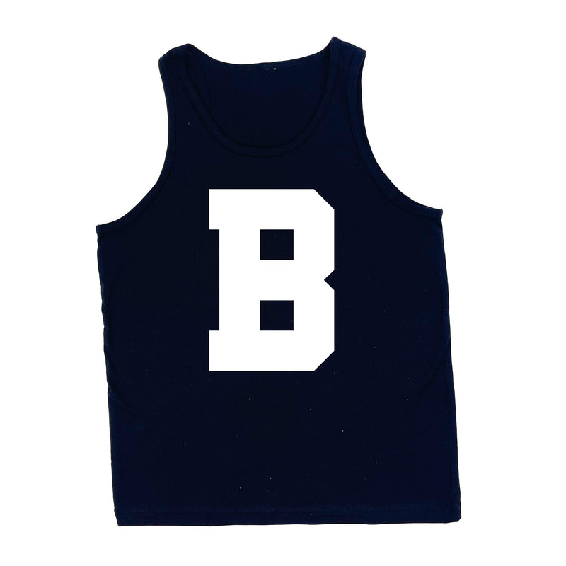VARSITY INITIALS - CHILD TANK - BLACK
