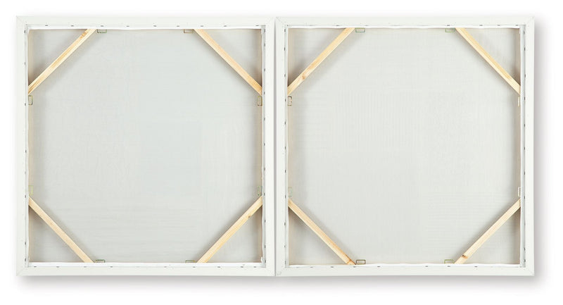 Andorfield - Wall Art Set (Set of 2) - Beige / Black / White