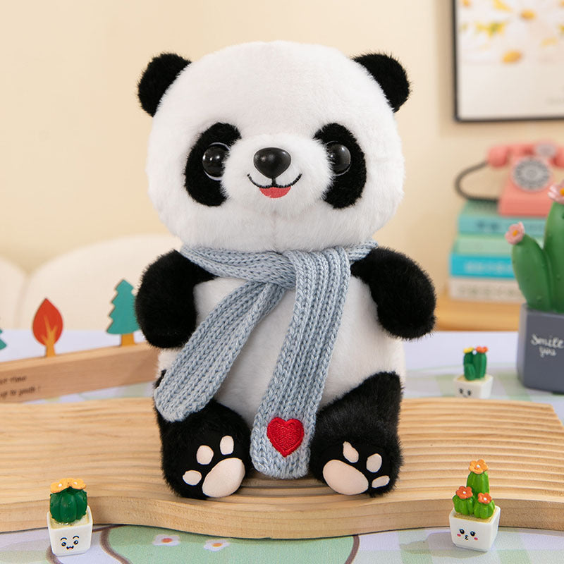 Cute Panda Plush Toy Wearing Clothes
